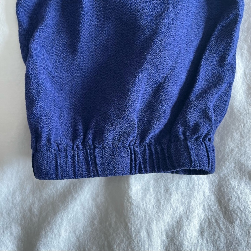 Soft Surroundings | Blue Pull On Drawstring Rayon… - image 3